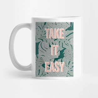 Take It Easy Tropical Leaf Mug